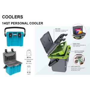 Pelican 14 Quart Personal Cooler,EQUIPMENTCOOKINGCOOLERS,PELICAN,Gear Up For Outdoors,