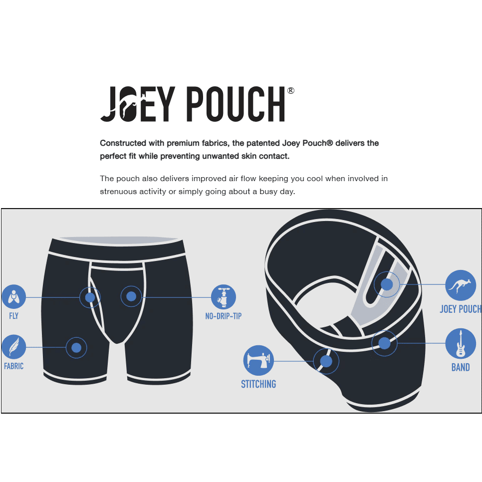 2UNDR Mens Swing Shift Boxer Brief 6 inch Print Gear Up For Outdoors