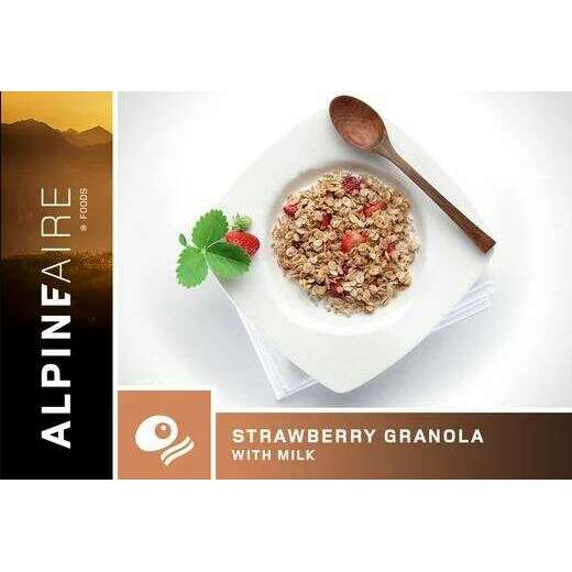 AlpineAire Strawberry Granola with Milk,EQUIPMENTCOOKINGFOOD,ALPINEAIRE FOOD,Gear Up For Outdoors,