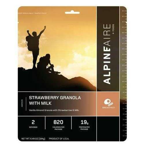 AlpineAire Strawberry Granola with Milk,EQUIPMENTCOOKINGFOOD,ALPINEAIRE FOOD,Gear Up For Outdoors,