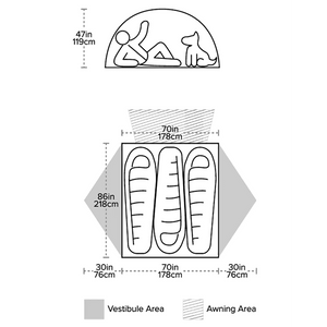 Big Agnes Salt Creek SL3 Superlight Tent (3 Person/3 Season),EQUIPMENTTENTS3 PERSON,BIG AGNES,Gear Up For Outdoors,