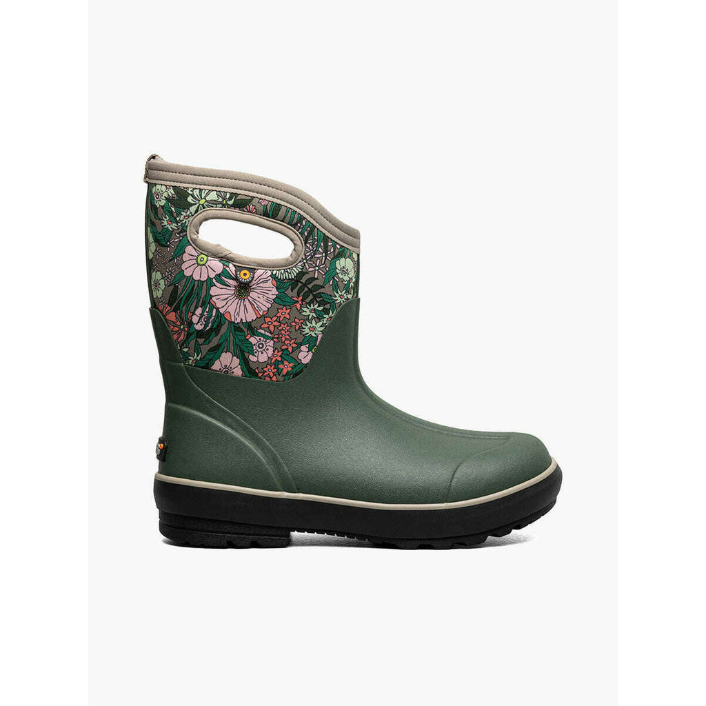 Bogs Womens Classic II Mid Vintage Floral Boot,WOMENSFOOTWEARRUBBER,BOGS,Gear Up For Outdoors,