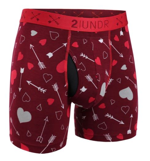 2UNDR Mens Swing Shift Boxer Brief 6 inch - Print