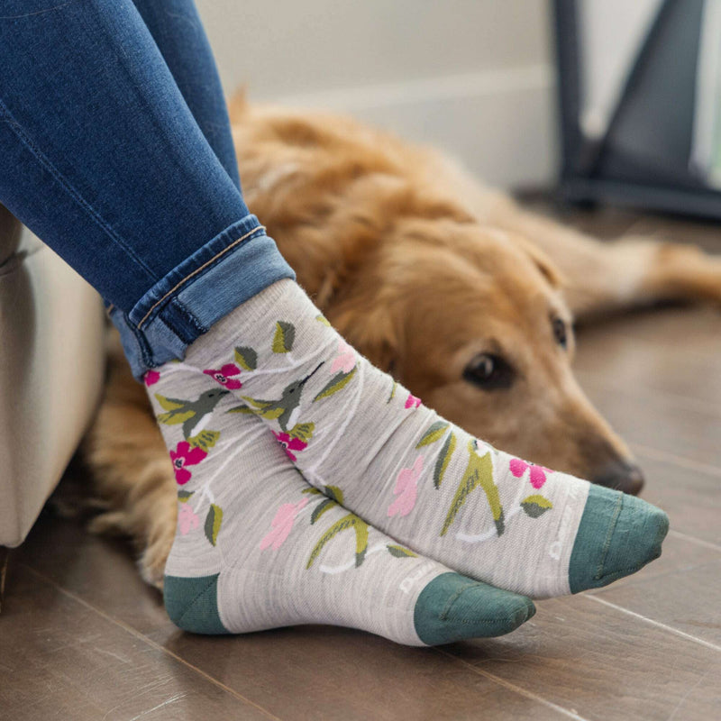 Darn Tough Womens Birds Of A Feather Sock,WOMENSSOCKSLIGHT,DARN TOUGH,Gear Up For Outdoors,