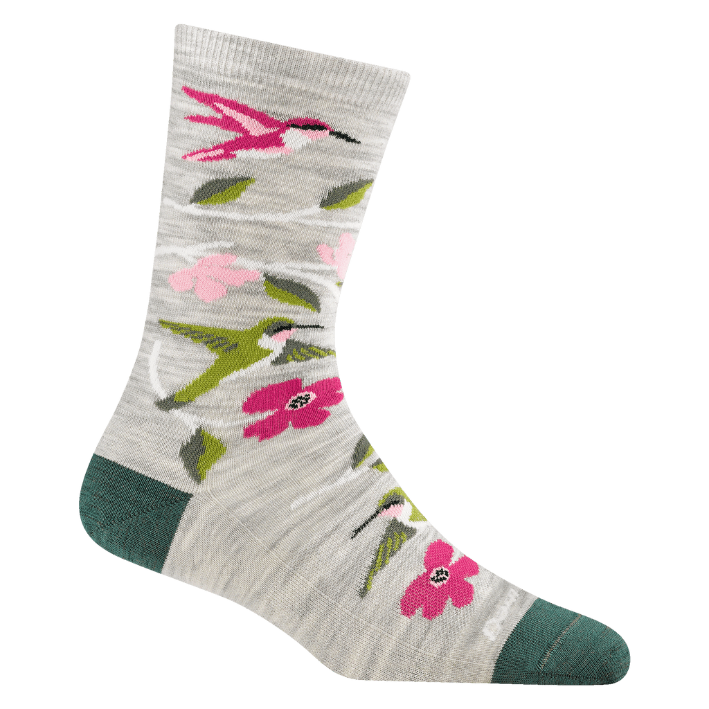 Darn Tough Womens Birds Of A Feather Sock,WOMENSSOCKSLIGHT,DARN TOUGH,Gear Up For Outdoors,