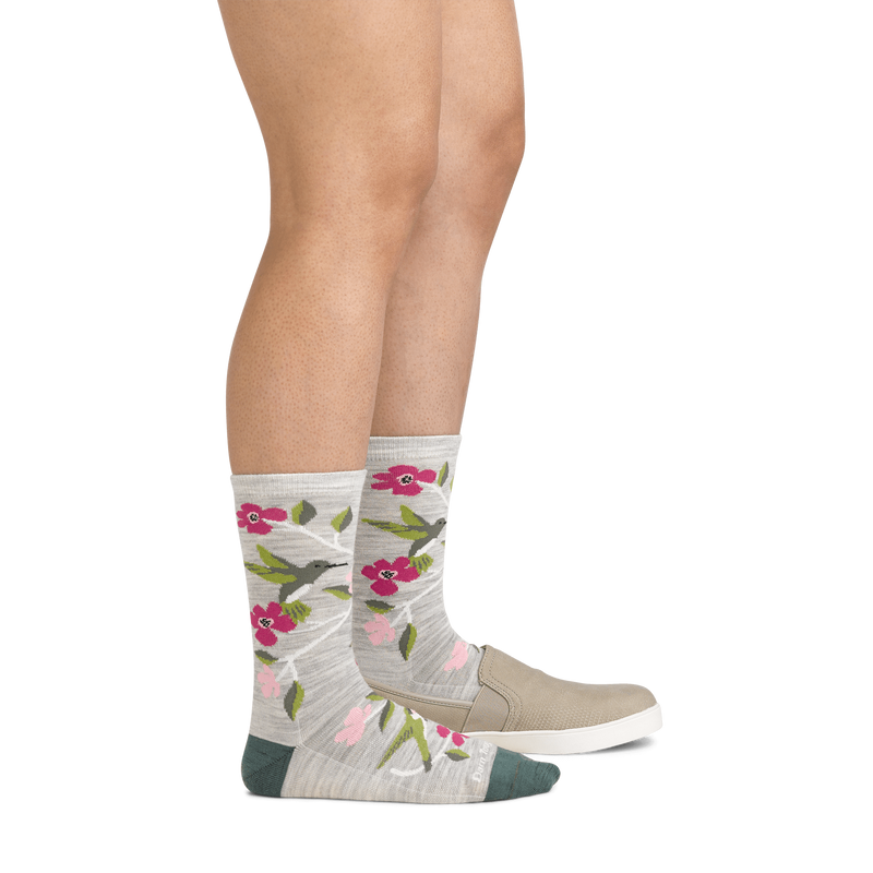 Darn Tough Womens Birds Of A Feather Sock,WOMENSSOCKSLIGHT,DARN TOUGH,Gear Up For Outdoors,