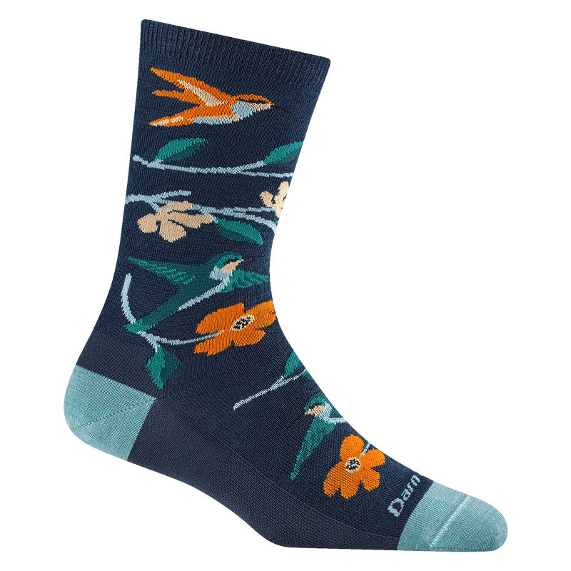 Darn Tough Womens Birds Of A Feather Sock,WOMENSSOCKSLIGHT,DARN TOUGH,Gear Up For Outdoors,