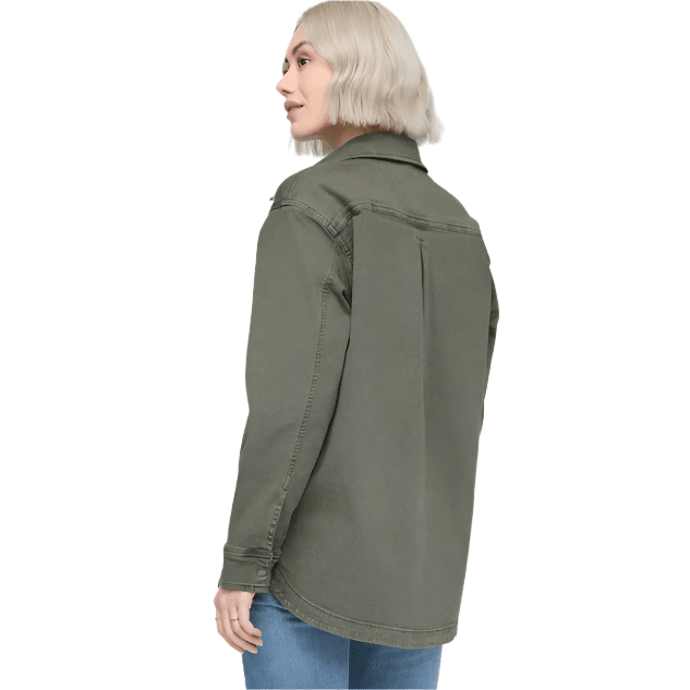 DU/ER Womens LuxTwill LS Overshirt,WOMENSSHIRTSLS BUT SLD,DU/ER,Gear Up For Outdoors,