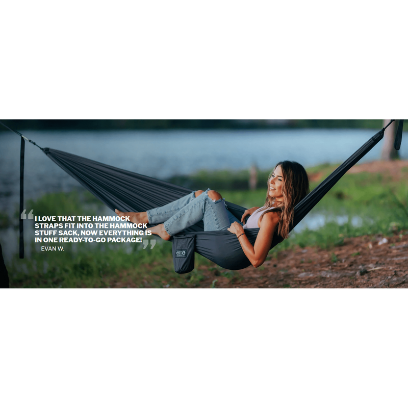 Eno TravelNest Hammock & Straps Combo,EQUIPMENTFURNITUREHAMMOCKS,ENO,Gear Up For Outdoors,