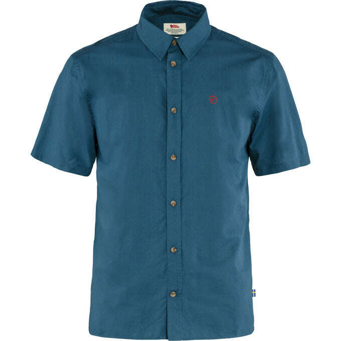Fjallraven Mens Ovik Lite SS Shirt,MENSSHIRTSSS BUT PTN,FJALLRAVEN,Gear Up For Outdoors,