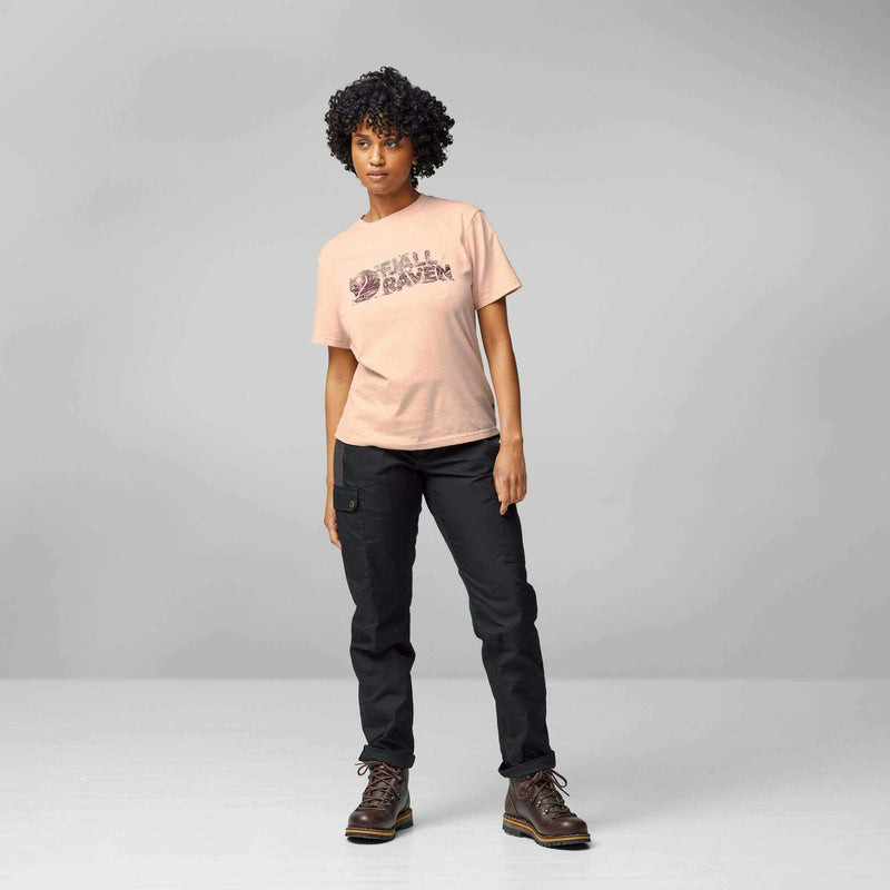 Fjallraven Womens Lush Logo T Shirt,WOMENSSHIRTSSS TEE PLD,FJALLRAVEN,Gear Up For Outdoors,