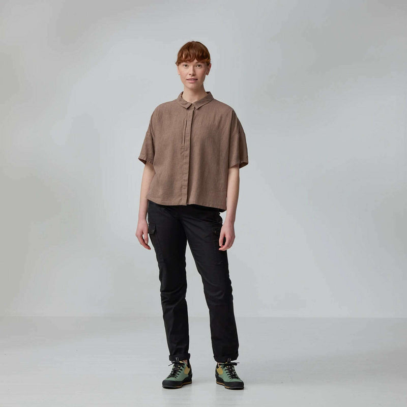 Fjallraven Womens Ovik Hemp Camp SS Shirt,WOMENSSHIRTSSS BUT SLD,FJALLRAVEN,Gear Up For Outdoors,