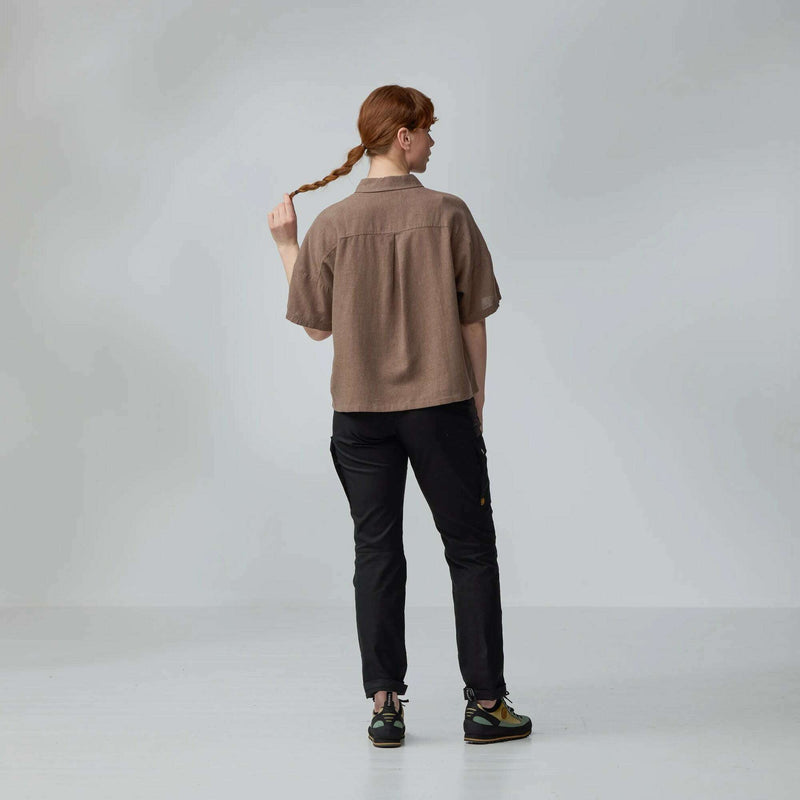 Fjallraven Womens Ovik Hemp Camp SS Shirt,WOMENSSHIRTSSS BUT SLD,FJALLRAVEN,Gear Up For Outdoors,