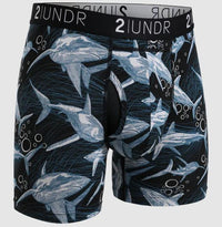 2UNDR Mens Swing Shift Boxer Brief 6 inch - Print