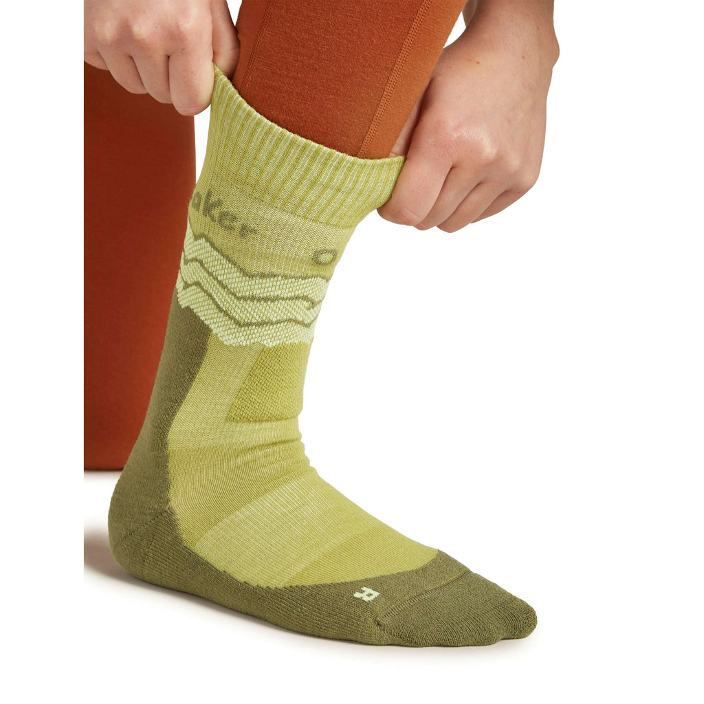 Icebreaker Womens Hike+ Med Crew Sock Across the Peaks,WOMENSSOCKSMEDIUM,ICEBREAKER,Gear Up For Outdoors,