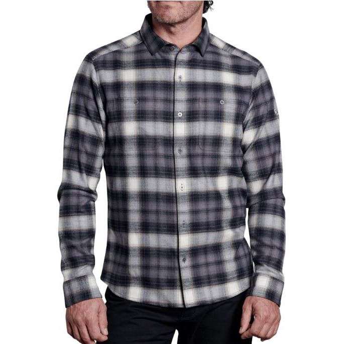 Kuhl Mens Law Flannel LS Shirt,MENSSHIRTLS BUT PTN,KUHL,Gear Up For Outdoors,