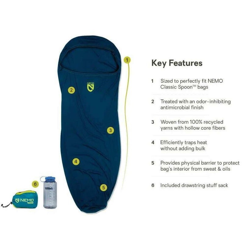 Nemo Tracer Sleeping Bag Liner New,EQUIPMENTSLEEPINGACCESSORYS,NEMO EQUIPMENT INC.,Gear Up For Outdoors,