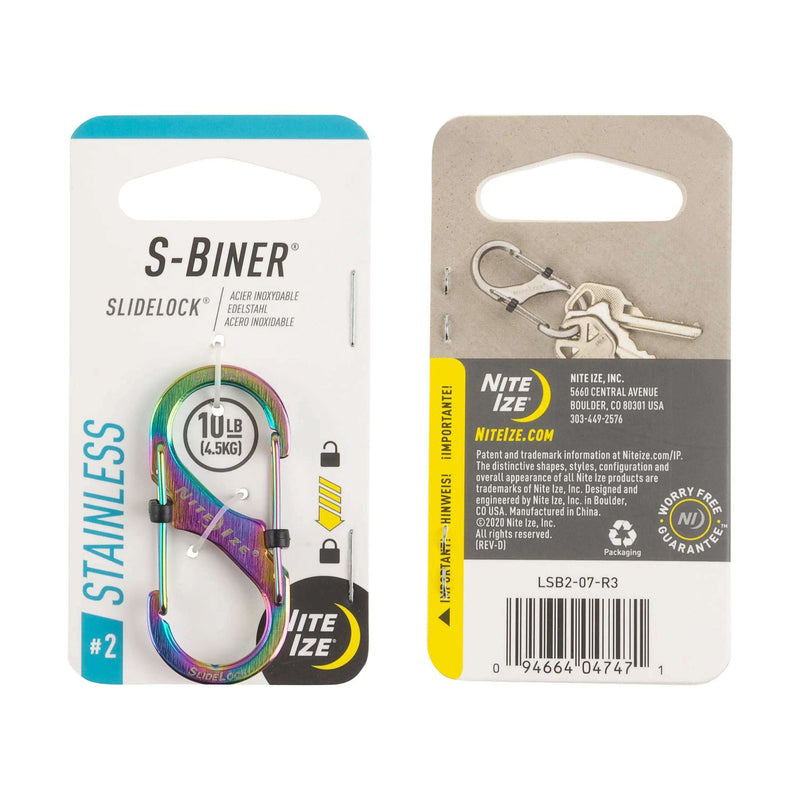 Nite Ize S-Biner Slidelock Stainless Steel,EQUIPMENTMAINTAINFASTNERS,NITEIZE,Gear Up For Outdoors,