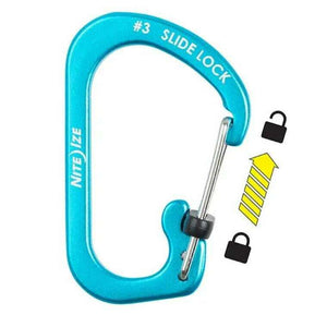 Nite Ize Slidelock Carabiner Aluminum #3,EQUIPMENTMAINTAINFASTNERS,NITEIZE,Gear Up For Outdoors,