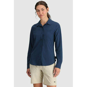 Outdoor Research Womens Astroman L/S Sun Shirt,WOMENSSHIRTSLS BUT PLD,OUTDOOR RESEARCH,Gear Up For Outdoors,