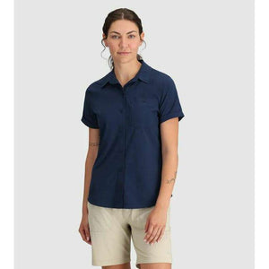 Outdoor Research Womens Astroman SS Sun Shirt,WOMENSSHIRTSLS BUT PLD,OUTDOOR RESEARCH,Gear Up For Outdoors,