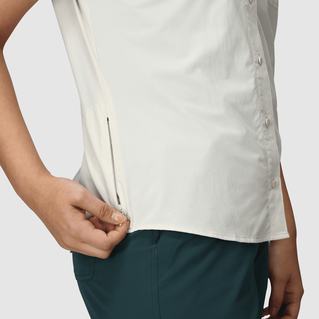 Outdoor Research Womens Astroman SS Sun Shirt,WOMENSSHIRTSLS BUT PLD,OUTDOOR RESEARCH,Gear Up For Outdoors,