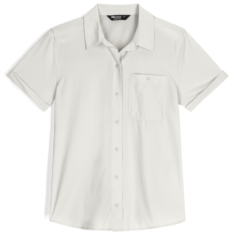 Outdoor Research Womens Astroman SS Sun Shirt,WOMENSSHIRTSLS BUT PLD,OUTDOOR RESEARCH,Gear Up For Outdoors,