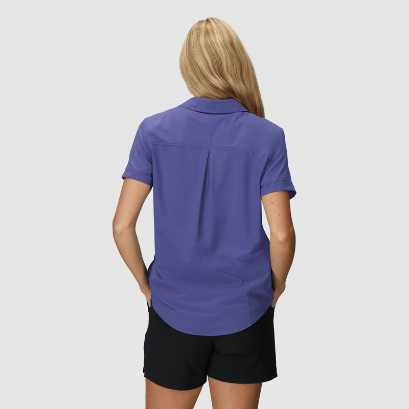 Outdoor Research Womens Astroman SS Sun Shirt,WOMENSSHIRTSLS BUT PLD,OUTDOOR RESEARCH,Gear Up For Outdoors,
