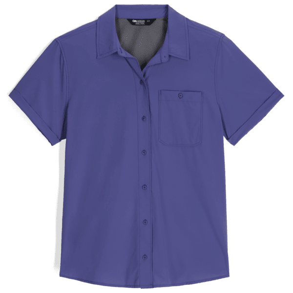 Outdoor Research Womens Astroman SS Sun Shirt,WOMENSSHIRTSLS BUT PLD,OUTDOOR RESEARCH,Gear Up For Outdoors,