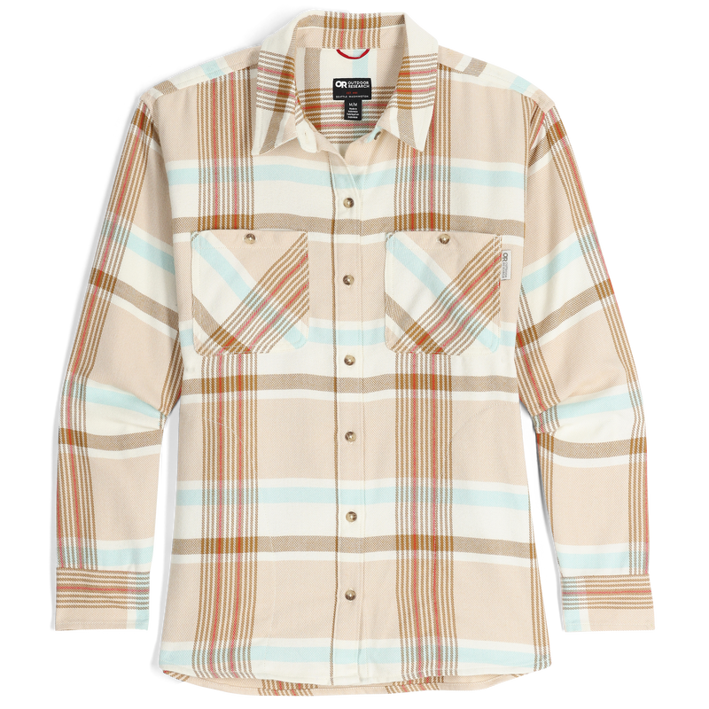 Outdoor Research Womens Feedback Flannel Twill Shirt,WOMENSSHIRTSLS BUT PLD,OUTDOOR RESEARCH,Gear Up For Outdoors,