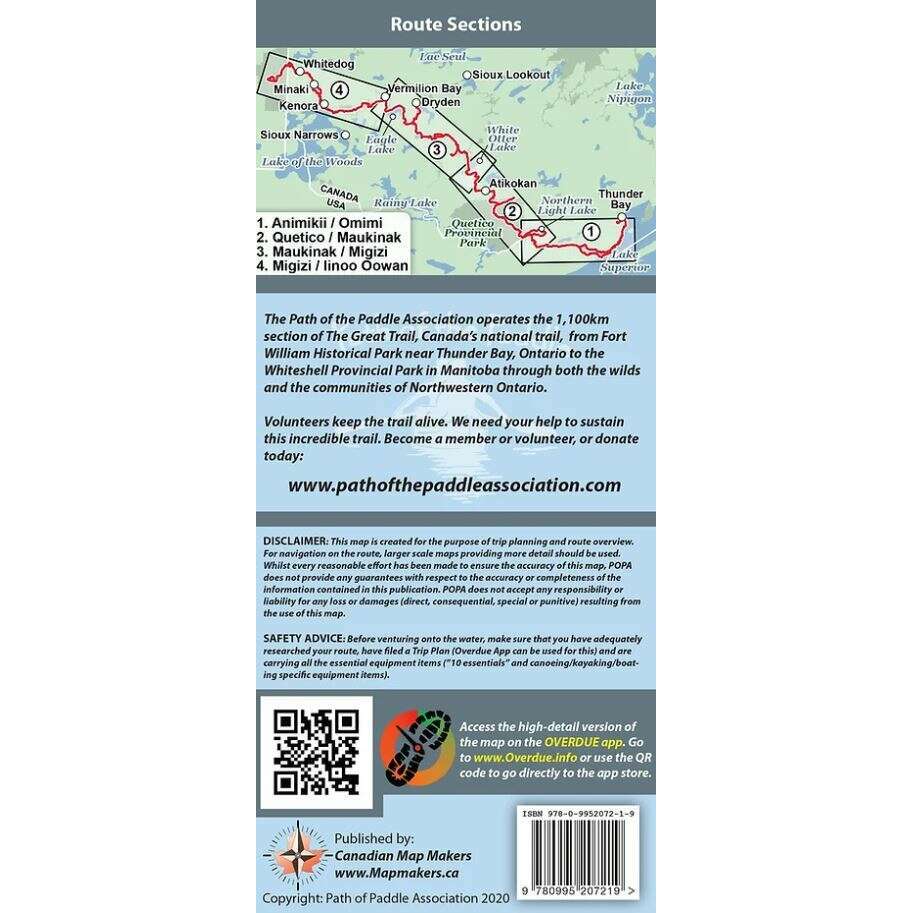 Path Of The Paddle Route Map,EQUIPMENTTRADESMAPS,Gear Up For Outdoors,Gear Up For Outdoors,