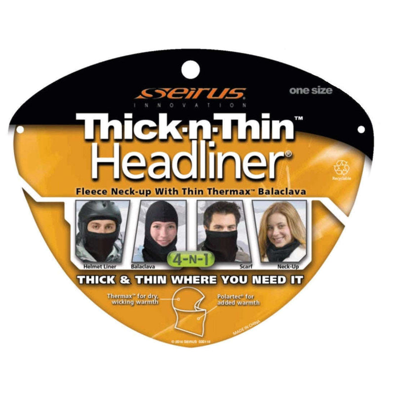 Seirus Thick N Thin Headliner Unisex,UNISEXHEADWEARBALACLAVAS,SEIRUS,Gear Up For Outdoors,