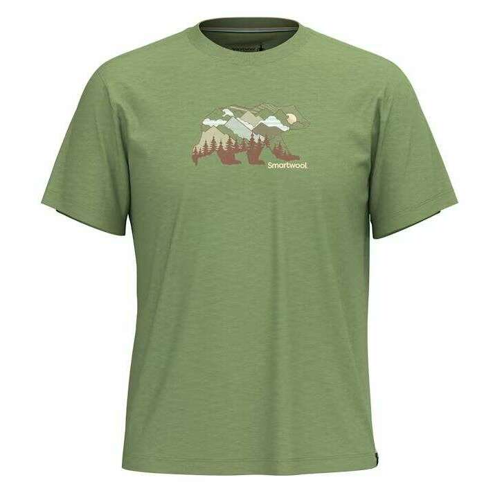 Smartwool Mens Bear View SS Graphic Tee,MENSSHIRTSSS TEE PNT,SMARTWOOL,Gear Up For Outdoors,