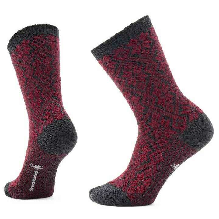 Smartwool Womens Everyday Snowflake Crew Sock,WOMENSSOCKSMEDIUM,SMARTWOOL,Gear Up For Outdoors,
