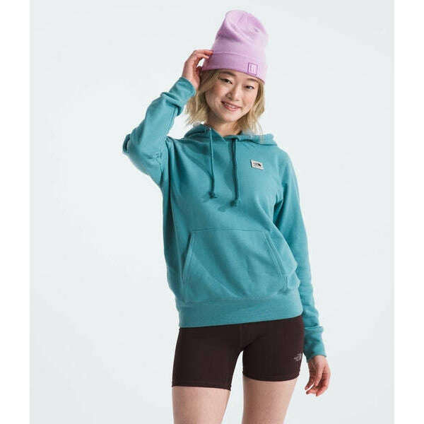 The North Face Womens Heritage Patch Pullover Hoodie,WOMENSMIDLAYERSHOODY CTN,THE NORTH FACE,Gear Up For Outdoors,