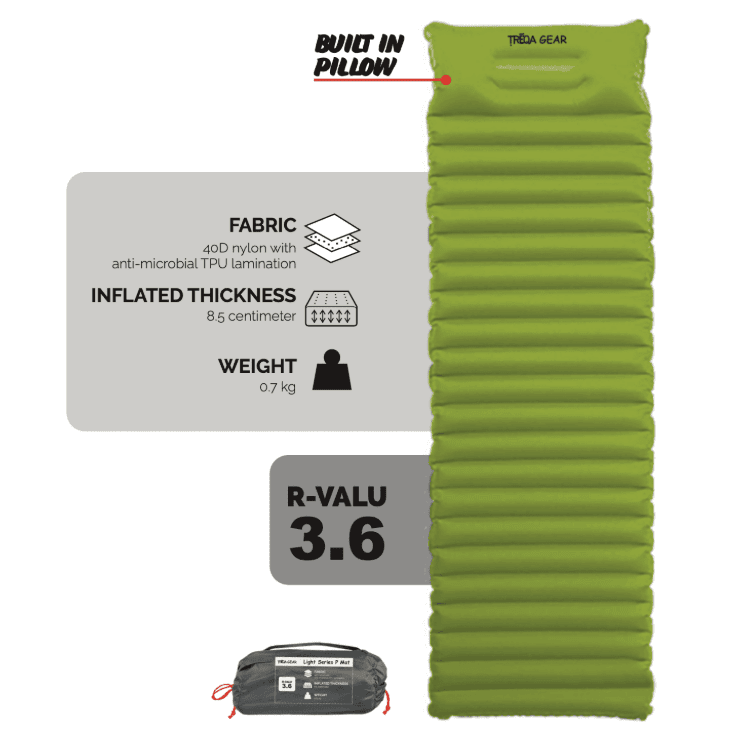 Treqa Light Series P Mat,EQUIPMENTSLEEPINGMATTS AIR,TREQA,Gear Up For Outdoors,