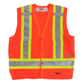 Viking Class 2 Tall BTE Deluxe Safety Vest - Reflective Material with Night Glow Tape,MENSWORKWEARALL,VIKING,Gear Up For Outdoors,