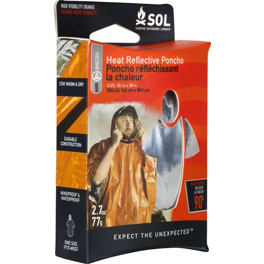Adventure Medical Kits SOL Heat Reflective Poncho,EQUIPMENTPREVENTIONFIRST AID,ADVENTURE MEDICAL KITS,Gear Up For Outdoors,