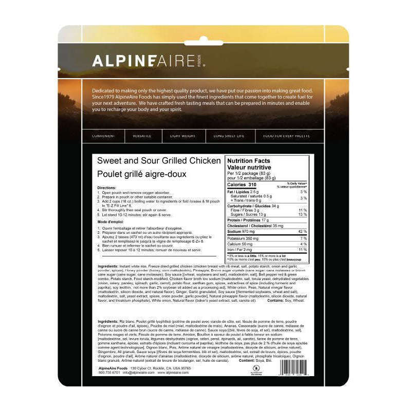 AlpineAire Chicken Jambalaya Gluten Free,EQUIPMENTCOOKINGFOOD,ALPINEAIRE FOOD,Gear Up For Outdoors,