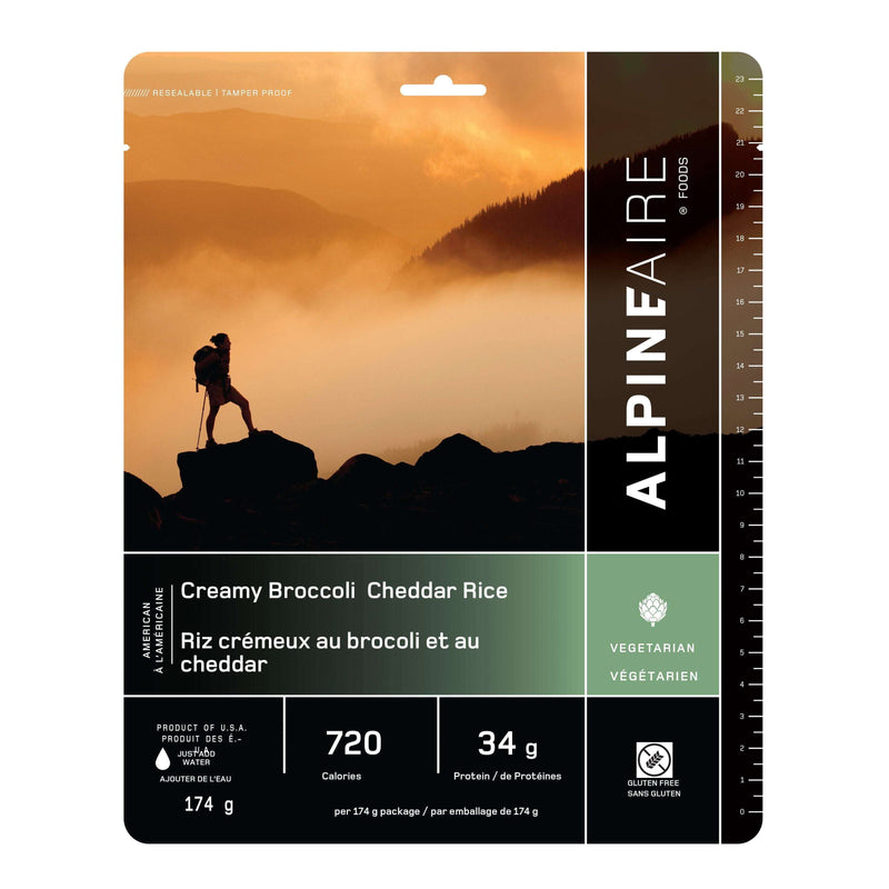 AlpineAire Creamy Broccoli Cheddar Rice Vegetarian,EQUIPMENTCOOKINGFOOD,ALPINEAIRE FOOD,Gear Up For Outdoors,