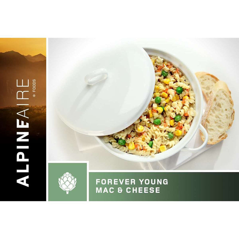 AlpineAire Forever Young Mac & Cheese Vegetarian New Packaging,EQUIPMENTCOOKINGFOOD,ALPINEAIRE FOOD,Gear Up For Outdoors,