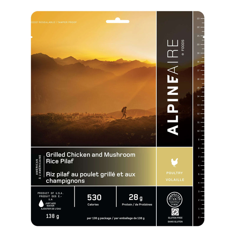 AlpineAire Grilled Chicken and Mushroom Wild Rice Pilaf,EQUIPMENTCOOKINGFOOD,ALPINEAIRE FOOD,Gear Up For Outdoors,