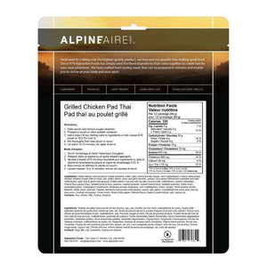 AlpineAire Grilled Chicken Pad Thai New Packaging,EQUIPMENTCOOKINGFOOD,ALPINEAIRE FOOD,Gear Up For Outdoors,