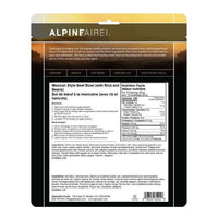 AlpineAire Mexican Style Beef Bowl (with Rice and Beans) Gluten Free,EQUIPMENTCOOKINGFOOD,ALPINEAIRE FOOD,Gear Up For Outdoors,