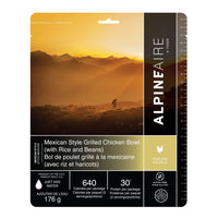 AlpineAire Mexican Style Grilled Chicken Bowl (with Rice & Beans) New Packaging,EQUIPMENTCOOKINGFOOD,ALPINEAIRE FOOD,Gear Up For Outdoors,