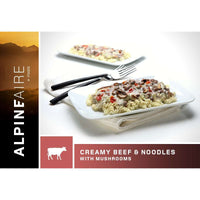 AlpineAire New Creamy Beef Noodle with Mushrooms New Packaging,EQUIPMENTCOOKINGFOOD,ALPINEAIRE FOOD,Gear Up For Outdoors,