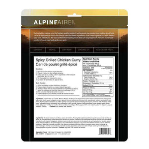 AlpineAire Spicy Grilled Chicken Curry New Packaging,EQUIPMENTCOOKINGFOOD,ALPINEAIRE FOOD,Gear Up For Outdoors,