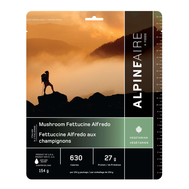 AlpineAire Wild Mushroom Fettucine Alfredo Vegetarian Gluten Free,EQUIPMENTCOOKINGFOOD,ALPINEAIRE FOOD,Gear Up For Outdoors,