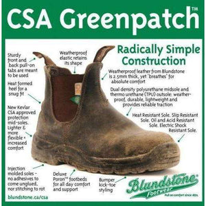 Blundstone CSA Greenpatch Rubber Toe Cap Safety Boot,MENSFOOTWEARSAFTEY CSA,BLUNDSTONE,Gear Up For Outdoors,