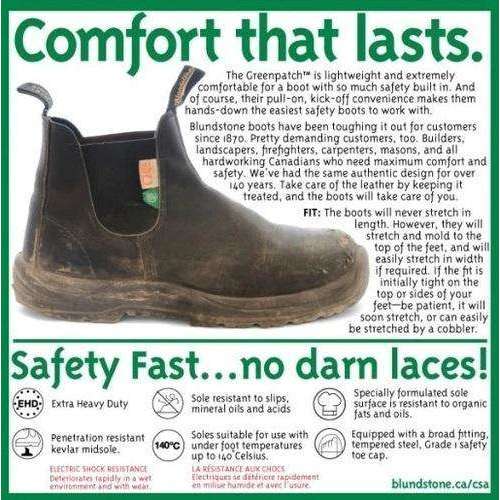 Blundstone CSA Greenpatch Safety Boot,MENSFOOTWEARSAFTEY CSA,BLUNDSTONE,Gear Up For Outdoors,